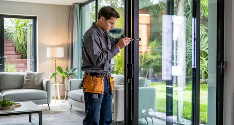 Sliding Door Jamb Lock Repair in Country Club, FL