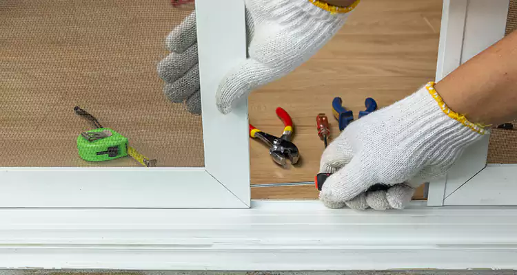 Sliding Glass Door Off Rails Repair in Country Club, FL