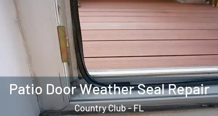  Patio Door Weather Seal Repair Country Club - FL