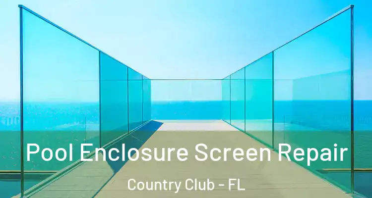  Pool Enclosure Screen Repair Country Club - FL